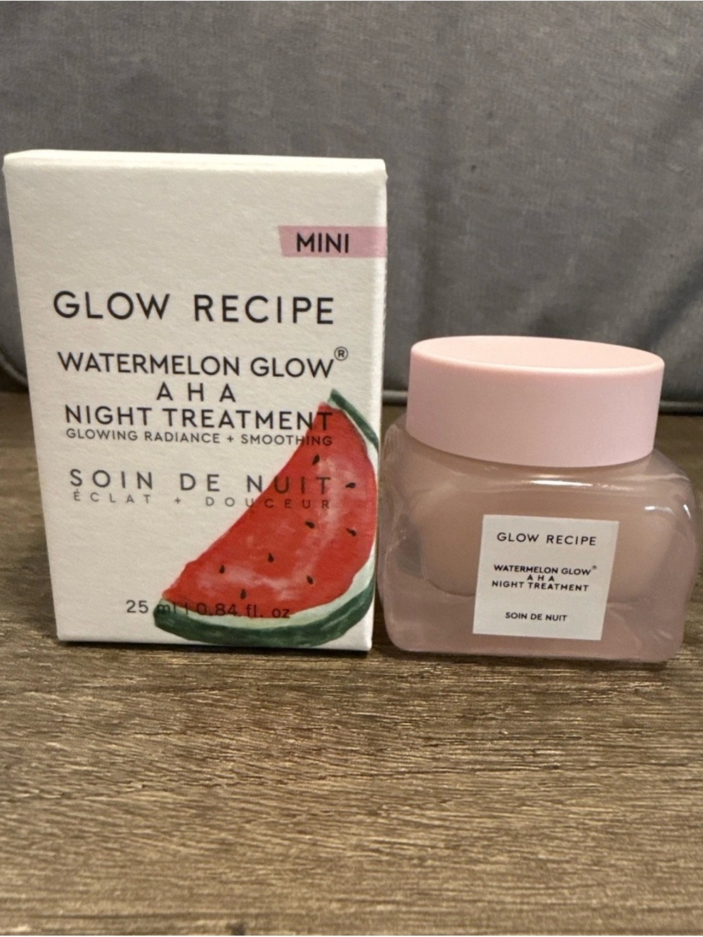 Mini Glow Recipe Watermelon Glow AHA Night Treatment 0.84 Fl Oz. NIB.
